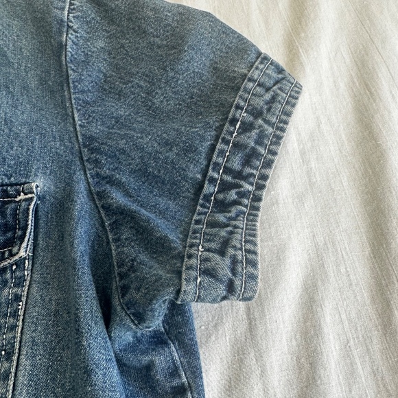 Vintage 90s Limited Jeans Women’s Denim Shirt — Medium, 100% Cotton - Picture 6 of 8